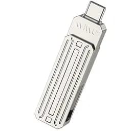 Флеш-драйв USB 3.0 Flash Drive WIWU Wi-FD001 3 in 1, 128GB Silver - мініатюра 4