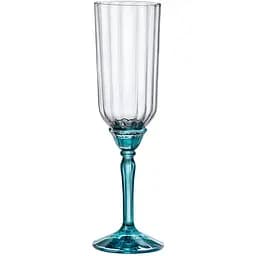 Келих для шампанського Bormioli Rocco Florian lucent blue, 210 мл, прозорий з блакитним (199421BCG021990)