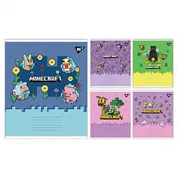 Набор тетради ученические 12 листов клетка Yes Minecraft Spring, 25 шт. в упаковке