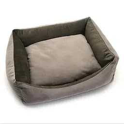 Лежак для собак та котів Zoo-hunt Елегант прямокутний коричневий №2 50х65х18 см