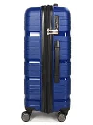 Валіза середня M поліпропілен Worldline Airtex 283 66×44×28см 80л Темно-синій - мініатюра 6