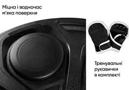 Настінний боксерський тренажер EasyFit музична електронна мішень для боксу із перчатками - мініатюра 2