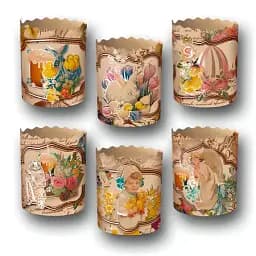 Форми для випічки паски Вікторіанські 7х8.5 см 50 шт.