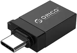 Адаптер для підключення пристроїв Orico Type-C - USB 3.0 Black (CBT-UT01-BK-BP) - мініатюра 2