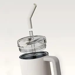 Термокухоль MiJia Straw Cup 1л Steel [MJXGB01RM] [133608] - мініатюра 4