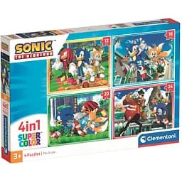  Пазл 4 в 1 Clementoni Sonic: 12+16+20+24 елементи (21522)