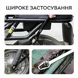 Накидний гайковий ключ Semi універсальний подвійний 8-22 мм чорний - мініатюра 3