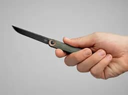 Ніж Boker Plus Kaizen Green Canvas Micarta Чорний - мініатюра 4