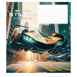 Зошит учнівський Школярик Let's start 018-3411L-4 в лінію 18 аркушів 