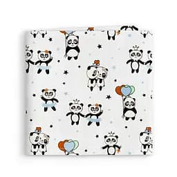 Пелюшки муслінові Cosas Blue Panda 75x100 см, блакитні - мініатюра 2