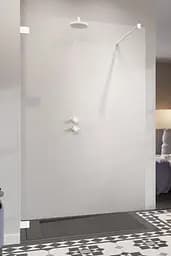 Душевая перегородка Radaway Essenza Pro White Walk-in 120x200 прозрачное стекло, белый (10103120-04-01)