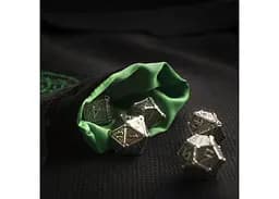 Мішечок для кубиків Q-Workshop Forest Black & green Velour Dice Bag (BFOR202) - мініатюра 4