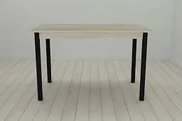 Стол кухонный Ferrum-decor Бенита 75x120x70 Черный ДСП Сонома 16мм (FRD-106282)