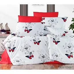 Комплект постільної білизни TAG Tekstil з компаньйоном 1.5-спальний Білий 000152374 (G10569/1)