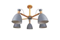 Люстра потолочная Brille в спальню Е27 60W GY (BL-741C/5)