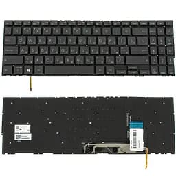 Клавіатура для ноутбука ASUS (UX563 series) rus, black, без фрейму, підсвічування клавіш