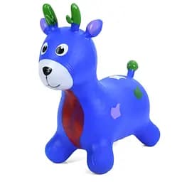 Дитяча іграшка-стрибун "Оленятко" Bambi MS 3259(Blue) гума, до 20 кг