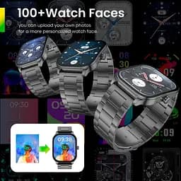 Розумний годинник з металевим ремінцем Xiaomi Amazfit Pop 3s Metal Black (Metallic Strap) чорний - мініатюра 4