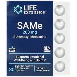 Аминокислота Life Extension SAMe 200 мг, 30 таблеток vit0004081