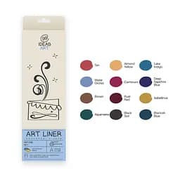 Набор цветных линеров, 12 цветов, 12 set Vintage, IDEA10-AL12VINT, 99IDEAS