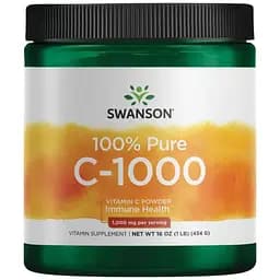 Витамины Swanson 100% Pure Vitamin C-1000 Powder 454 г
