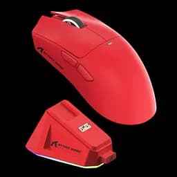 Мишка ігрова бездротова Attack Shark X11 22000 DPI PAW3311 із зарядною станцією RED - мініатюра 3