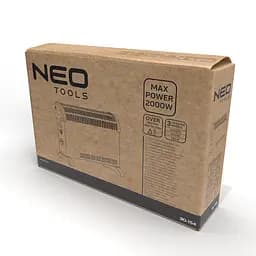 Neo Tools Конвектор, 25м2, 2000Вт, хутро. упр-ня, з термостатом, відкритий нагрівальний елемент, білий - мініатюра 7
