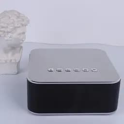 Портативна акустика Aspor Bluetooth A660 20 ВТ із дисплеєм срібляста - мініатюра 2
