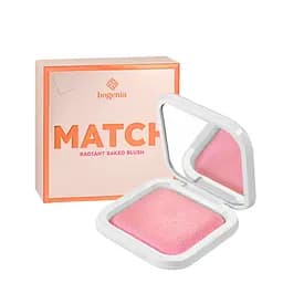 Рум'яна запечені перламутрові Bogenia Match Radiant Baked Blush (BG633), 004 Рожеві