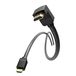 Кабель мультимедійний HDMI M to HDMI M 3.0m 90° corner black Vention (AAQBI) - мініатюра 3