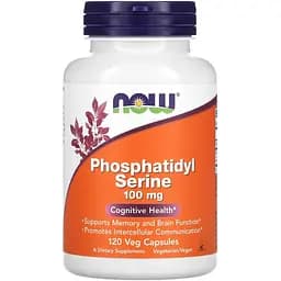 Фосфатидилсерин Now Foods Phosphatidyl Serine 100 мг 120 вегетарианских капсул