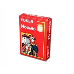Карти гральні United States Playing Card Company Modiano Poker Cristallo 100% Plastic Jumbo Index (red) (MPC100JR)