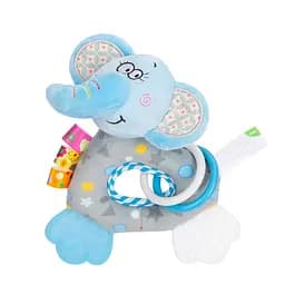 Погремушка H168251-3ABC животные мягкая с прорезывателем 18*5*15 Слоник