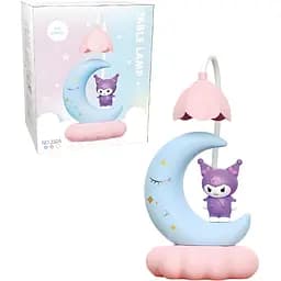 Дитяча настільна лампа Куромі на місяці рожева (352A)