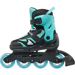 Ролики Rollerblade Microblade 28-32 Чорний-Бірюзовий - мініатюра 3