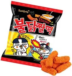 Снек Samyang хрустящие кукурузные палочки со вкусом курицы Samyang Buldak Zzaldduk Hot Chicken Flavor 120 г