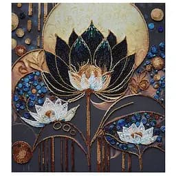 Набор для вышивки бисером "Мечта расцветать" AB-917 на натуральном полотне.