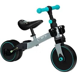 Детский беговел-велосипед MoMi Loris 4 в 1 серый (ROBI00041)