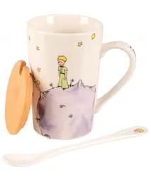 Чашка Led Little Prince з бамбуковою кришкою та ложкою 360 мл (B060500) - мініатюра 2