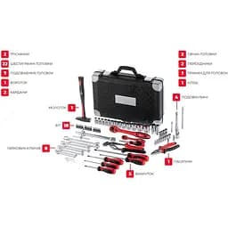 Набір інструментів Intertool ET-7078 78шт [85185] - мініатюра 15