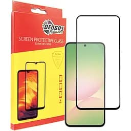 Стекло защитное Dengos Full Glue Samsung Galaxy A56 5G (black) (TGFG-388)