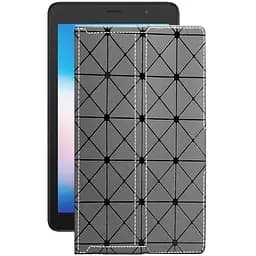 Чохол StatusCASE з екошкіри для планшету Alcatel 1T 7 4G Сірий ромб