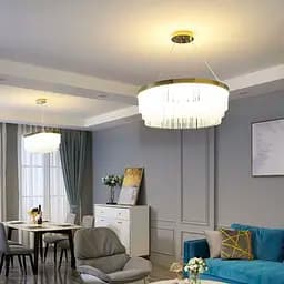 Изысканная подвесная LED люстра в латунном корпусе Ø 60 см Ст. M 221-600 | Line F