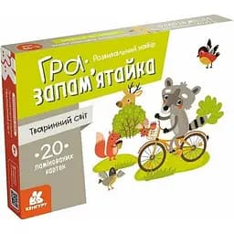 Детские развивающие карточки "Животный мир" КЕНГУРУ 1664004, 20 карточек