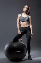 М'яч для фітнесу (фітбол) Power System PS-4018 Ø85 cm PRO Gymball Black (4018BK-0) - мініатюра 4