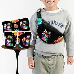 Набір: дитяча сумка-бананка+кружка Роблокс «Roblox» 32х15см, бананка для хлопчика через плече на подарунок (00957)