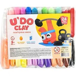 Набір для творчості Strateg U'DO Clay 144 г (6 г x 24 шт.) (41063)
