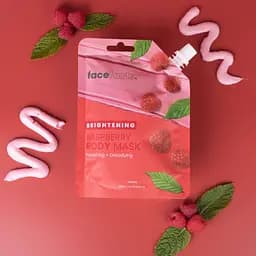Маска для тіла Face Facts Brightening Raspberry Body Mask освітлювальна малинова 200 мл - мініатюра 4
