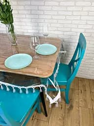 Скатертина силіконова з білою бахромою 170х170 см - мініатюра 10