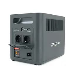 Портативная станция AFERIY AF-P180, LiFePO4 1024Втч. (max1800)Вт, XT60 MPPT 11.5-50В-20А(500W), 4xAC 220v. LED. 2-USB-A 18W , 2xType-C PD20+140Вт, DC+прикуриватель12В/10А, 100% заряд - 1,5 часа, 350*220*263 мм, 11.6kg - мініатюра 4